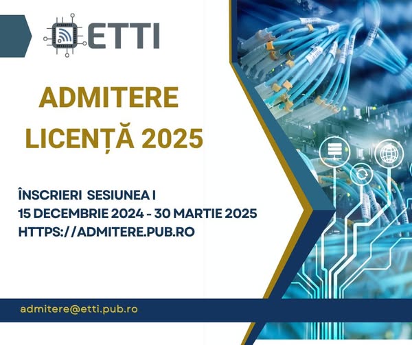 Preadmiterea ETTI 2025