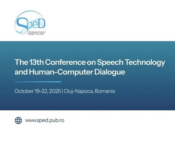 SpeD 2025 – Speech Technology and Human-Computer Dialogue